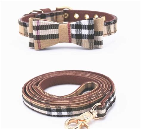 burberry dog leash set